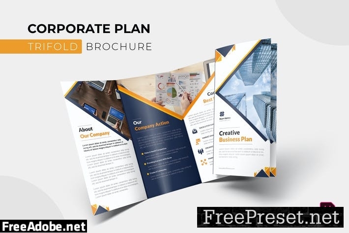 Corporate Plan | Trifold Brochure JN7YHVK