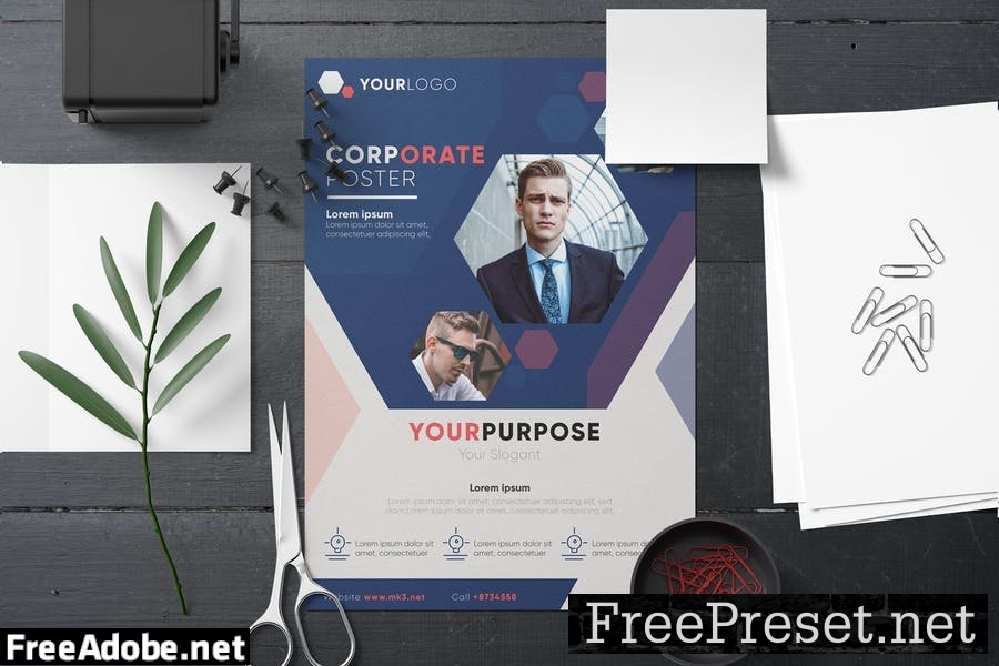 Corporate Poster Template SDRQKB8