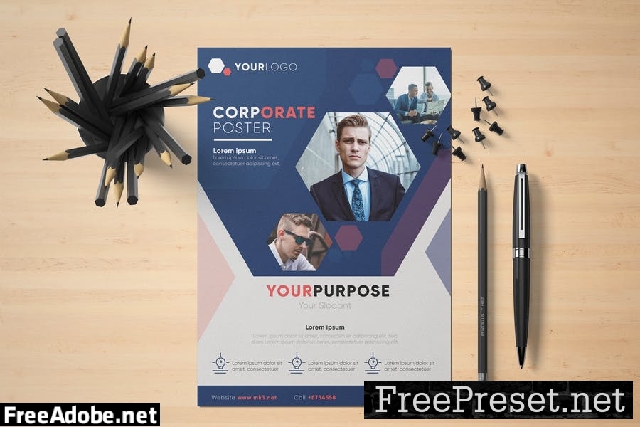 Corporate Poster Template SDRQKB8