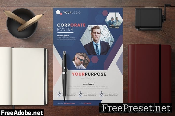 Corporate Poster Template SDRQKB8