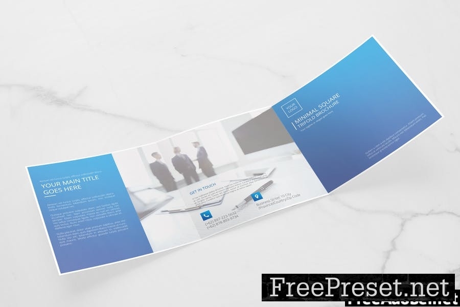 Corporate Square Trifold Brochure