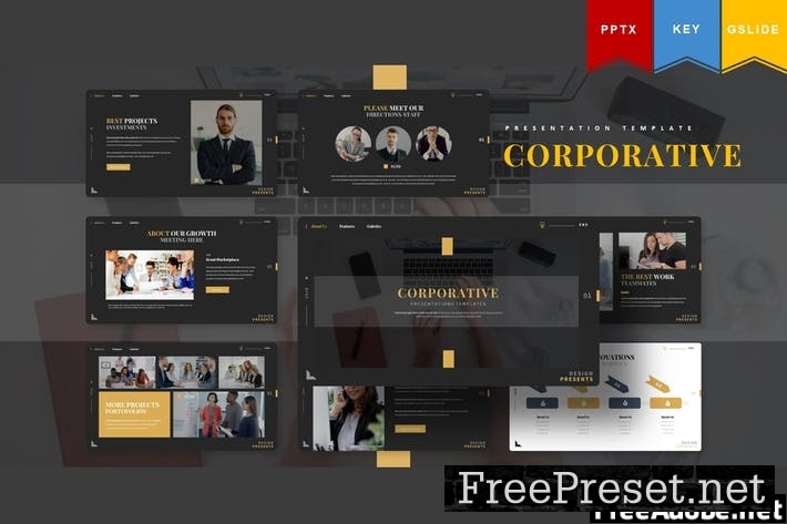 Corporative | Presentation Template 9P6V8SS