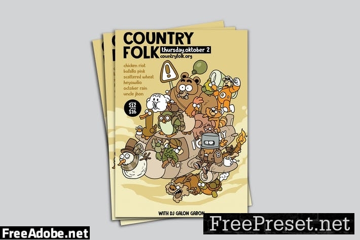 Country Folk Poster RG 6YL5LJ9