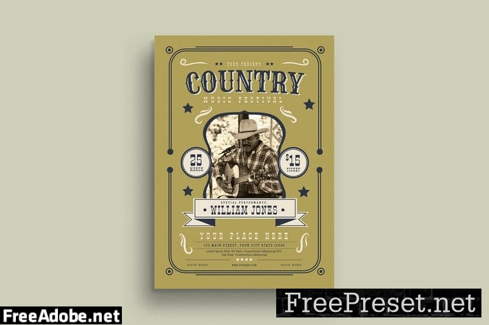 Country Music Flyer S6PUGSF