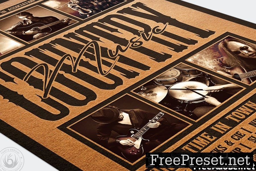 Country Music Flyer Template V4