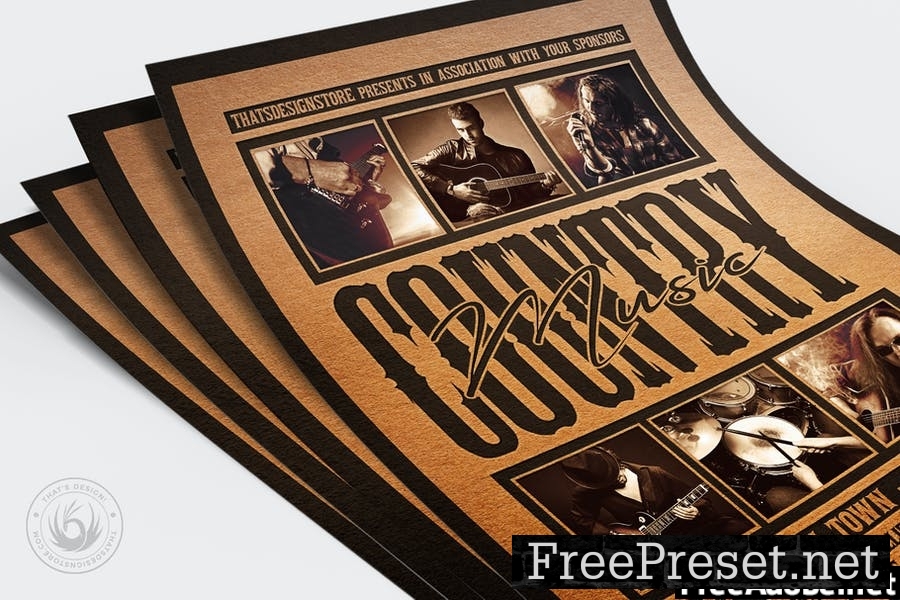 Country Music Flyer Template V4