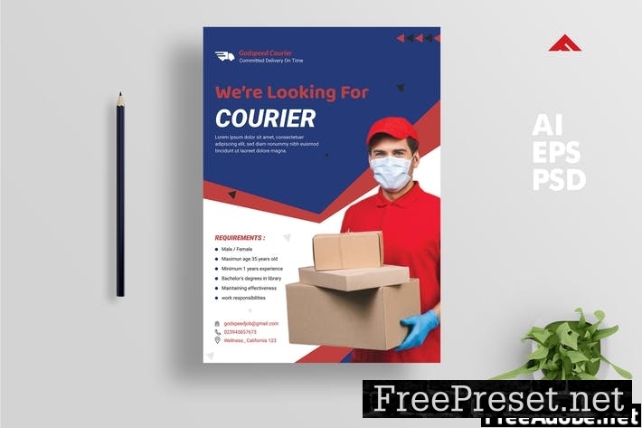 Courier Job Hiring Advertisement