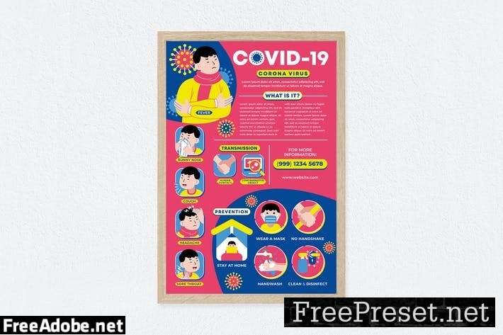 Covid-19 Pandemic Poster THJLVAC