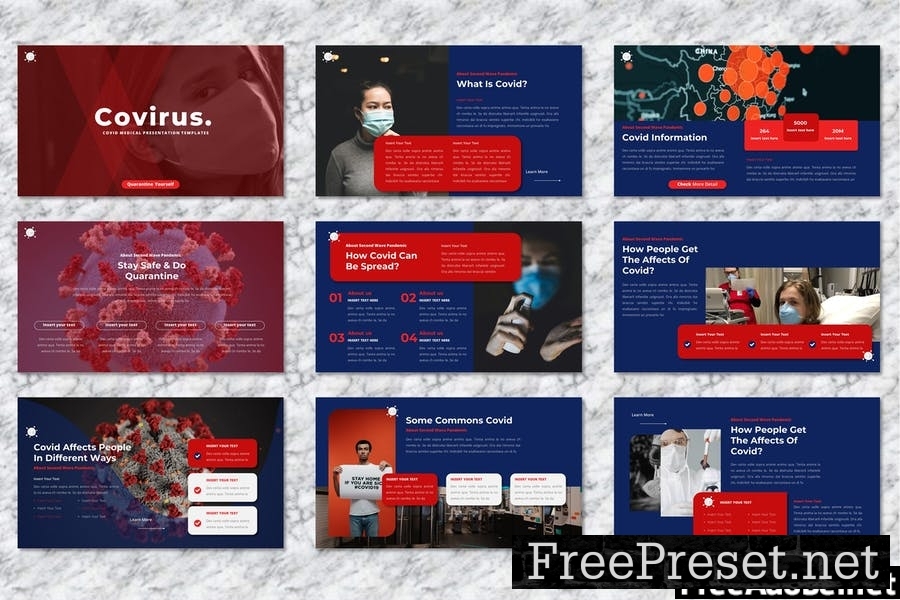 Covirus - Covid Medical Powerpoint Template SMYZNDW