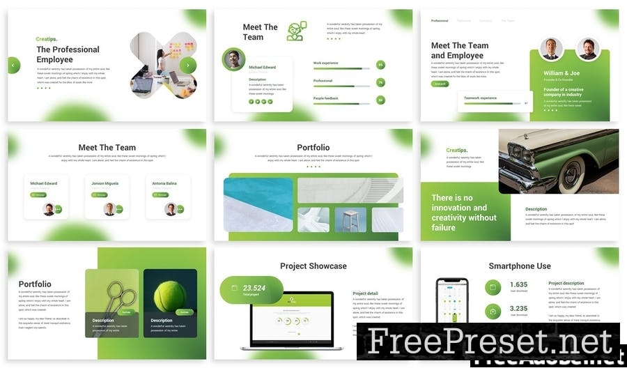 Creatips - Pitchdeck Powerpoint Template 8JGSKJS