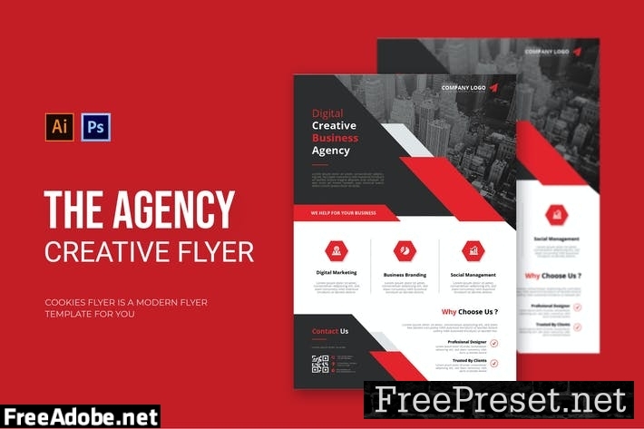 Creative Agency - Flyer D77FYDK