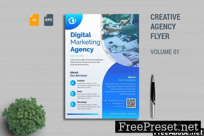 Creative Agency Flyer Template Vol. 01 AM6BGT6