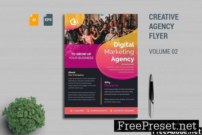 Creative Agency Flyer Template Vol. 02 923E7VY