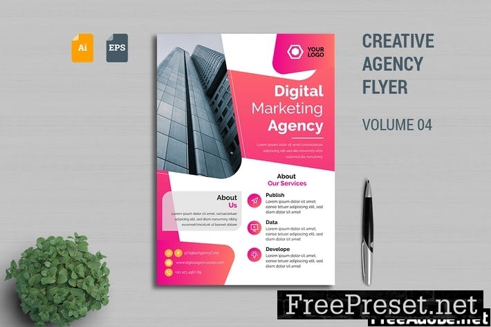 Creative Agency Flyer Template Vol. 04 LWRV6RB