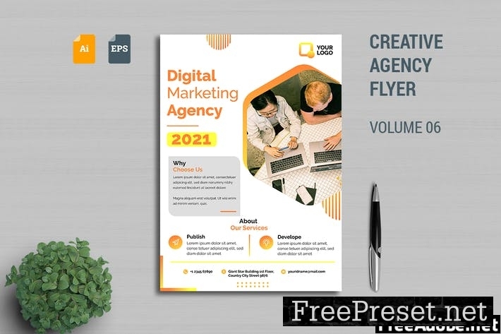 Creative Agency Flyer Template Vol. 06 KXB465M