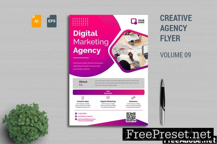 Creative Agency Flyer Template Vol. 09 LPCU5YX