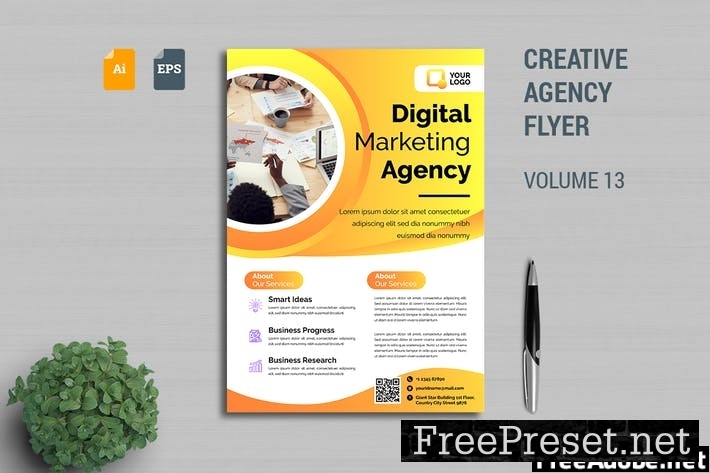 Creative Agency Flyer Template Vol. 13 MWPJ9N2