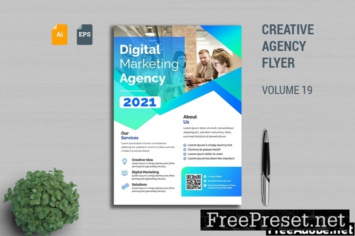 Creative Agency Flyer Template Vol. 19 7WJVA5L