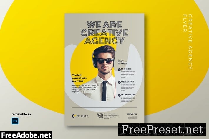 Creative Agency Flyer UP7P3NY