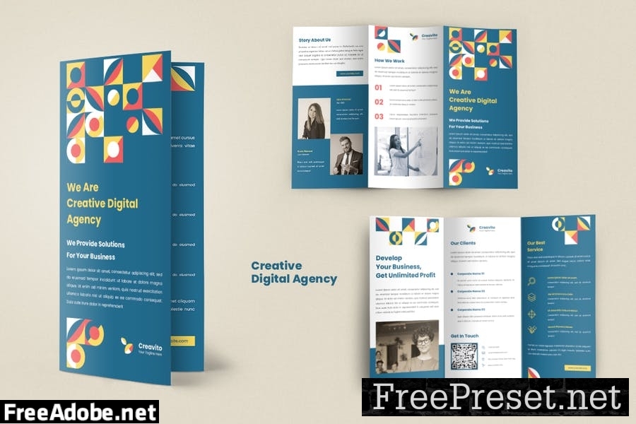 Creative Agency Trifold Brochure 6QZ8NB4