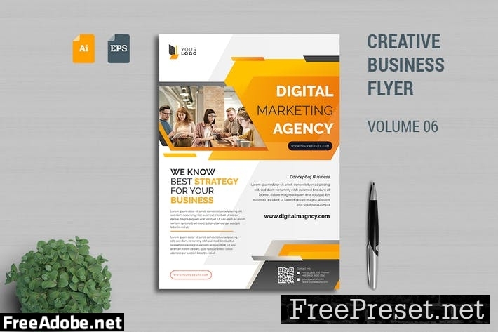 Creative Business Flyer Template Vol. 06 QEPSD58