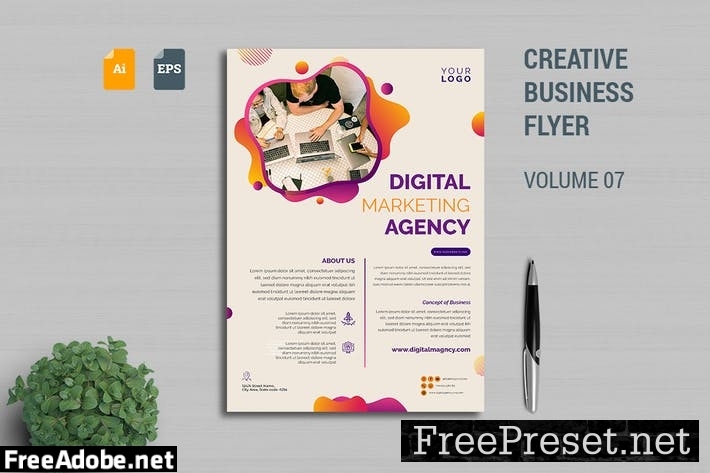 Creative Business Flyer Template Vol. 07 4U2W8CZ