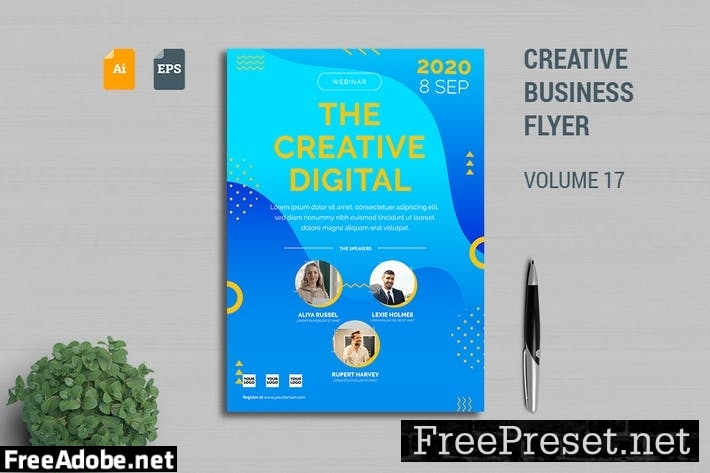 Creative Business Flyer Template Vol. 17 GVHBCRV