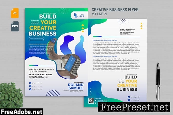 Creative Business Flyer Template Vol. 21 7JZAYBS