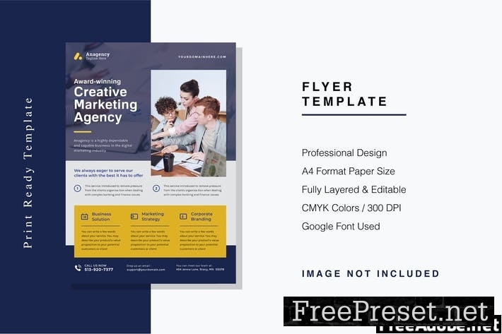 Creative Marketing Agency Flyer Template LN92RA2