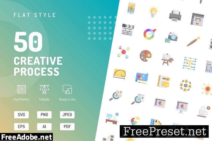 Creative Process Flat Icons EP2M5V2