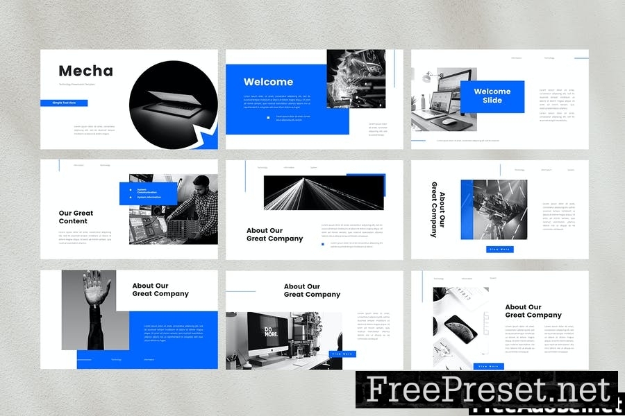 Creative Technology PowerPoint Template L5AZ5LK