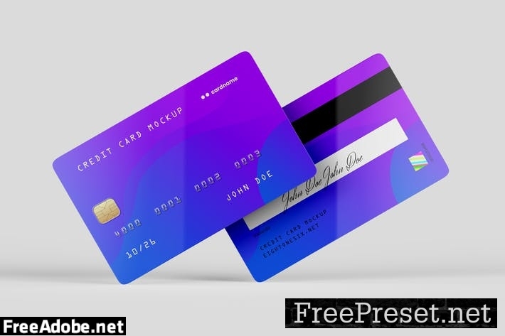 Credit Card Mock-Up Template 9P6NSWU