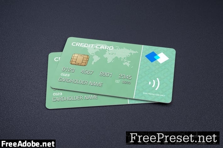 Credit card mockup HEXEG9D