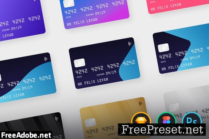 Credit Card Mockups WWRTYP