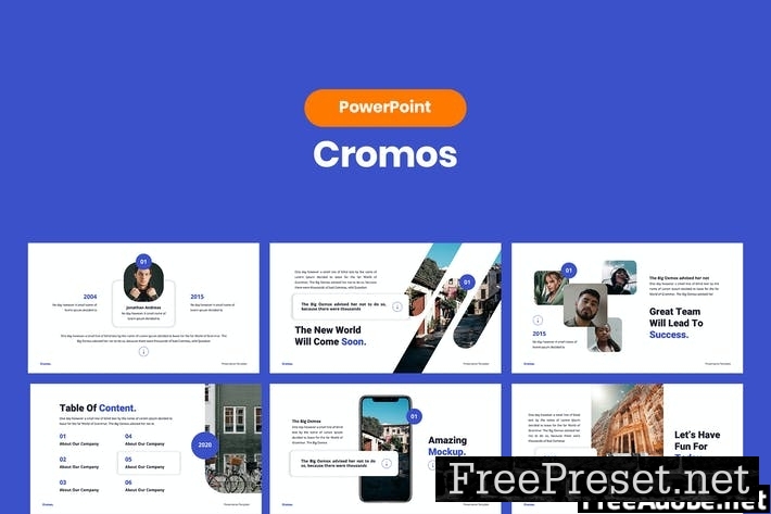 Cromos - Modern PowerPoint Template FQ25QNM