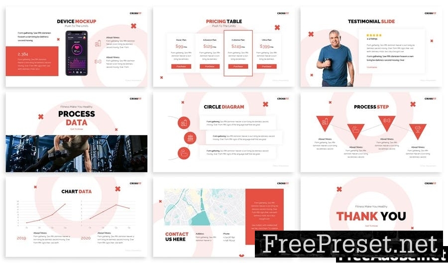 Crossfit - Fitness Powerpoint Template AJMNFA4