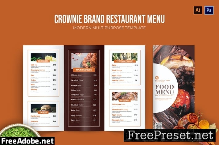 Crownie Brown - Restaurant Menu HSZ7W7M