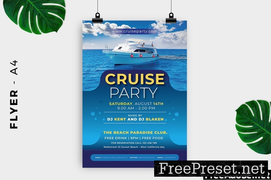 Cruise Event / Holiday Flyer Design