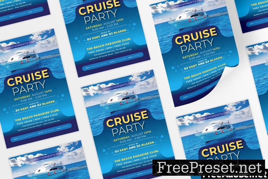 Cruise Event / Holiday Flyer Design