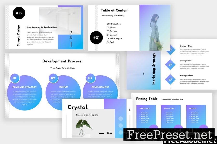 Crystal Agency Google Slides Presentation