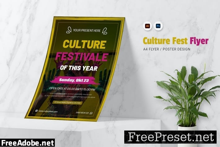 Culture Festivale Flyer 4MWNE86