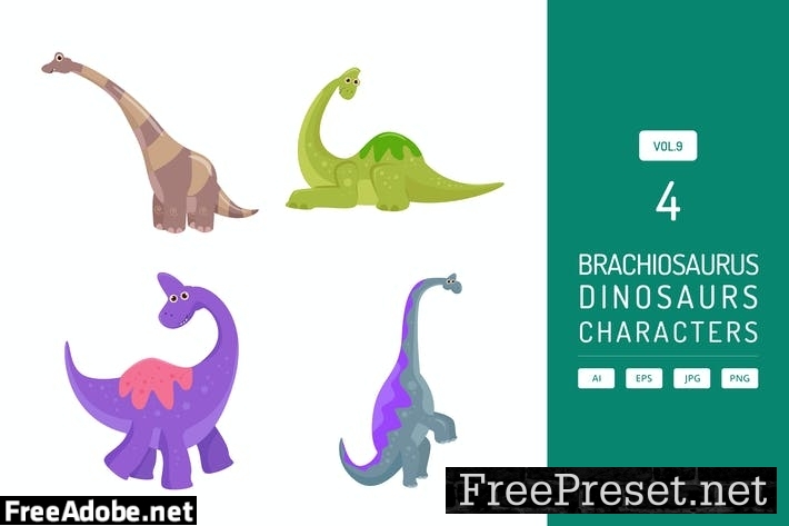 Cute Brachiosaurus - Dinosaurs Character Vol.9 YNLUNT8