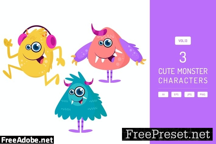 Cute Monster Characters Vol.13 TT4ES53