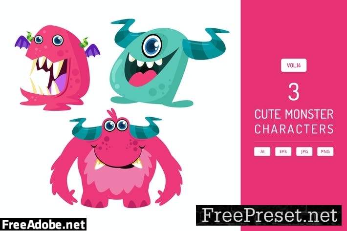 Cute Monster Characters Vol.14 43M63UN