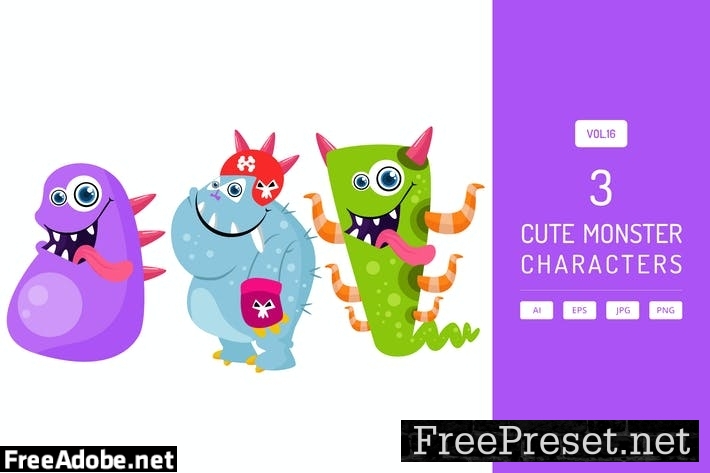 Cute Monster Characters Vol.16 B8LWAY5