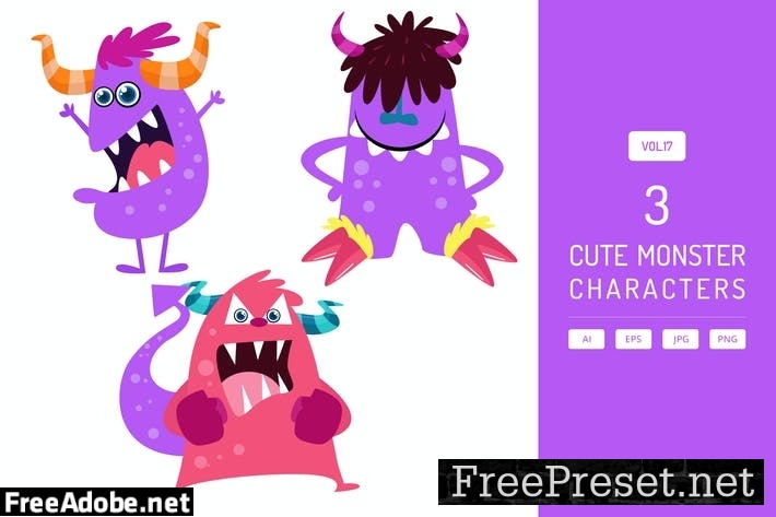 Cute Monster Characters Vol.17 SQJS7J6