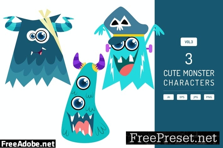 Cute Monster Characters Vol.3 CRV9DYV