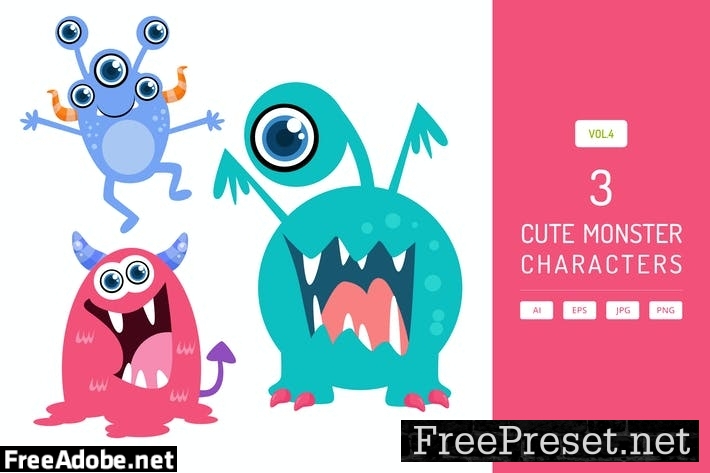 Cute Monster Characters Vol.4 VE5NCL7