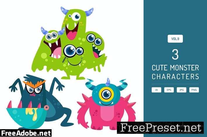 Cute Monster Characters Vol.9 DUBN2VV