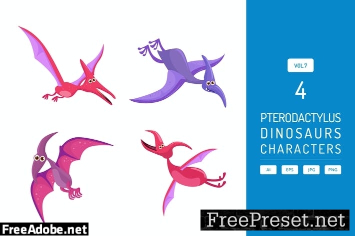 Cute Pterodactylus - Dinosaurs Character Vol.7 7F499GE